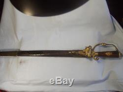 10. Rare aristocratic hunting knife dagger sword saber with scabbard small knife