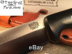 12-1/2 Overall Bark River Bravo 2 Black Canvas Knife CPM-3V Carbon Steel Blade
