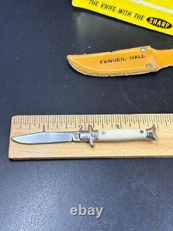 (12) Vintage CUB HUNTER Colonial Prov USA Miniature Bowie Knife withDisplay