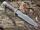 15 Custom Handmade Forged Steel Steel Hunting Bowie With Leather Handle+sheath