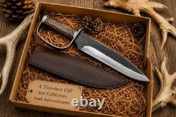 18 Vintage Short Sword Hunting Knife Stag Horn Handle & D-Guard Product Descr