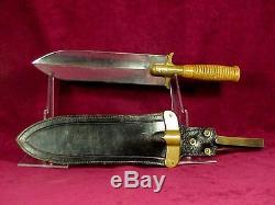 1880's Indian Wars U. S. HUNTING KNIFE 3rd Type & SCABBARD