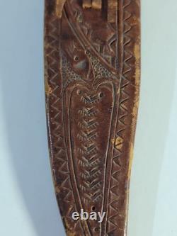 1880s To 1930s Middle Eastern Knife 14 OAL Clip Point, 2 Fullers, Horn Handle