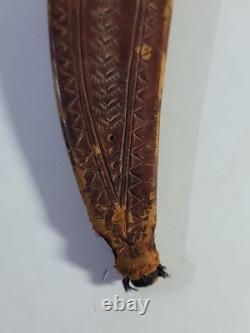 1880s To 1930s Middle Eastern Knife 14 OAL Clip Point, 2 Fullers, Horn Handle