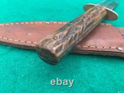 1890 1906 JOHN NEWTON Vintage England STAG BOWIE FIGHTER, HUNT Knife