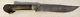 1892 ANTIQUE FIXED BLADE HUNTING KNIFE EAR DAGGER Etched w Cyrillic alphabet