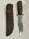 1900-1920 Tell Germany Big Hunter Bowie Knife Custom Leather Wrapped Handle