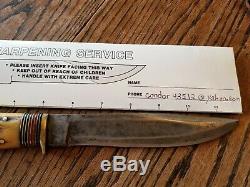 1904 Vintage MSA CO. 7 Ideal Marble Rare Thick Blade Bowie Knife Stag Excellent