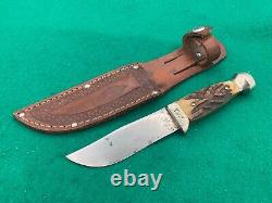 1920's SUPER RARE CASES TESTED XX Scarce Vintage BONE STAG Hunting Knife