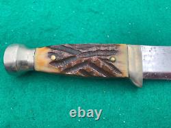 1920's SUPER RARE CASES TESTED XX Scarce Vintage BONE STAG Hunting Knife