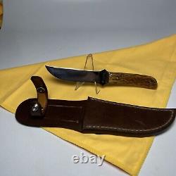 1930's REMINGTON UMC RH4 USA Hunting Knife With Leather Sheath