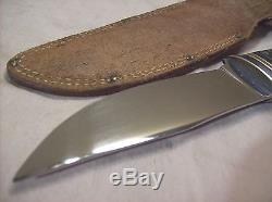 1930'sWEST CUTPAT. 1967479ANTIQUE HUNTING KNIFE withCRACKED ICE SCALES & SHEATH