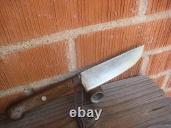 1930s Vintage 5 Blade HENCKELS Carbon Butcher Hunting Knife & Sheath USA