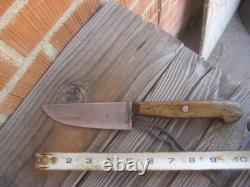 1930s Vintage 5 Blade HENCKELS Carbon Butcher Hunting Knife & Sheath USA