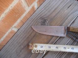 1930s Vintage 5 Blade HENCKELS Carbon Butcher Hunting Knife & Sheath USA