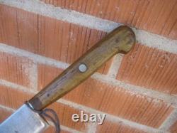 1930s Vintage 5 Blade HENCKELS Carbon Butcher Hunting Knife & Sheath USA
