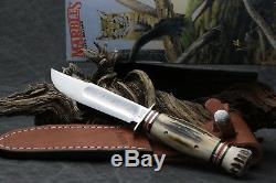 1939 Circa blade Pinned Stag MARBLES IDEAL Gladstone MI Hunting Knife WithBox