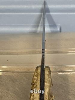 1940-1965 Case Stag Scales 9 Inch Fixed Blade Knife withOriginal Sheath