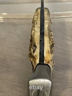 1940-1965 Case Stag Scales 9 Inch Fixed Blade Knife withOriginal Sheath