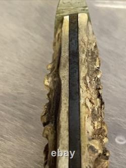 1940-1965 Case Stag Scales 9 Inch Fixed Blade Knife withOriginal Sheath