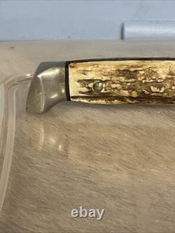1940-1965 Case Stag Scales 9 Inch Fixed Blade Knife withOriginal Sheath