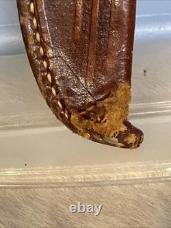 1940-1965 Case Stag Scales 9 Inch Fixed Blade Knife withOriginal Sheath