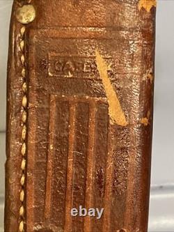 1940-1965 Case Stag Scales 9 Inch Fixed Blade Knife withOriginal Sheath