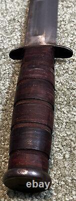 1940's KA-BAR USMC FIGHTING 12 KNIFE No SHEATH WWII EXCELLENT VINTAGE WWII WW2