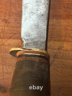 1940's Marbles Gladstone Michigan USA Black Bakelite Skinner Knife- Hunting
