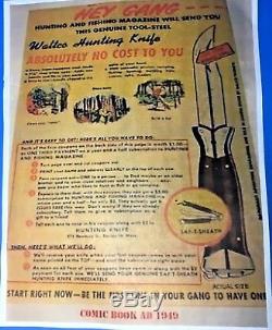 1949 WALTCO 1st PATTERN SAF-T-SHEATH HUNTING KNIFE BERNARD LEVINE AUTHENTICATED