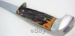 1950's CASE 516-5 Red Stag Hunting Knife Square Pommel FREE PRIORITY SHIPPING