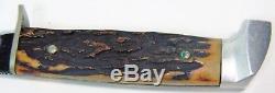 1950's CASE 516-5 Red Stag Hunting Knife Square Pommel FREE PRIORITY SHIPPING
