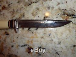 1950'sWESTERNWHITE DELRIN HUNTING KNIFE SHEATH