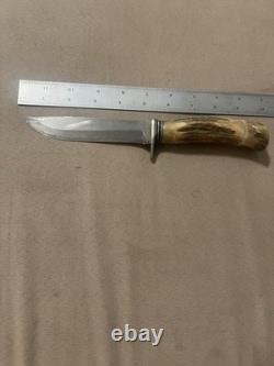 1956 Harry Morseth Brusletto Stag Model Number 1 Knife -No Sheath