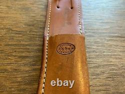 1960's USA Kabar 1207 Finger Groove Knife with Original Leather Sheath