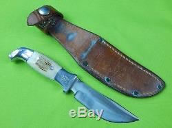 1962-83 US Custom Handmade R. H. RUANA Model 13A M Stamped Hunting Knife Sheath