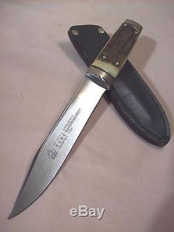 -1964PUMAHANDERBEIT BAYERNMESSER INOX 11 3573STAG HANDLE BOOT KNIFE withSHEATH