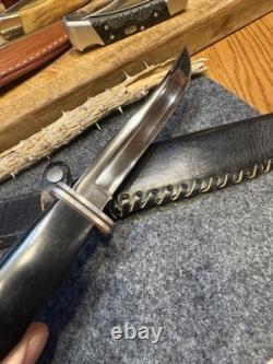 1965-1969 CaseXX 300 Apache Fixed Blade Hunting Knife Sheath Nice Condition USA