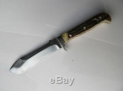 1967 Puma 6377 White Hunter 63607 hunting knife in original leather sheath