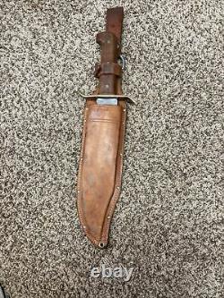 1968-72 WESTERN U. S. A. W49BOWIE FIGHTING KNIFE withORIG. SHEATH