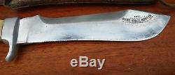 1972 PUMA WHITE HUNTER 6377, Stag handle Fixed Blade sheath hunting Knife, Germany
