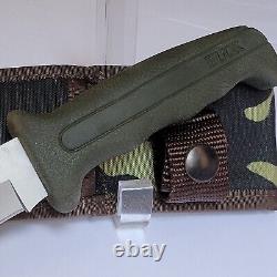 1986 Buck 639 Fieldmate Fixed Blade Knife Camo Sheath RARE First Year Issued