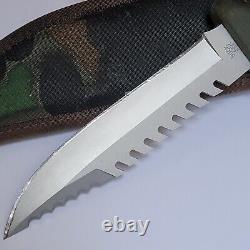 1986 Buck 639 Fieldmate Fixed Blade Knife Camo Sheath RARE First Year Issued