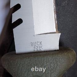 1986 Buck 639 Fieldmate Fixed Blade Knife Camo Sheath RARE First Year Issued