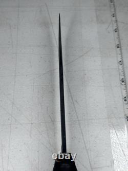 1990s US Cavalry USMC Combat Knife 7in blade leather sheath Camillus
