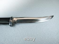 1992 Buck 121 Fisherman Fixed Blade Knife USA with Leather Sheath