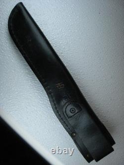 1992 Buck 121 Fisherman Fixed Blade Knife USA with Leather Sheath