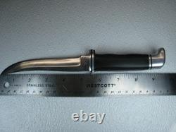1992 Buck 121 Fisherman Fixed Blade Knife USA with Leather Sheath
