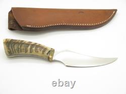1995 Chuck Bowen The Knifeman Alaska Custom Ram Horn Fixed Blade Hunting Knife