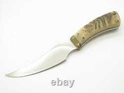 1995 Chuck Bowen The Knifeman Alaska Custom Ram Horn Fixed Blade Hunting Knife